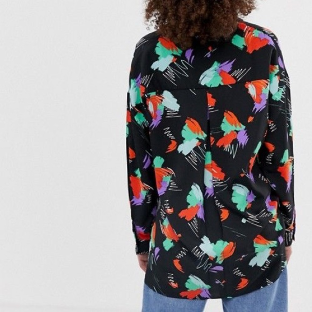 Asos abstract longline shirt - Picture 2 of 2